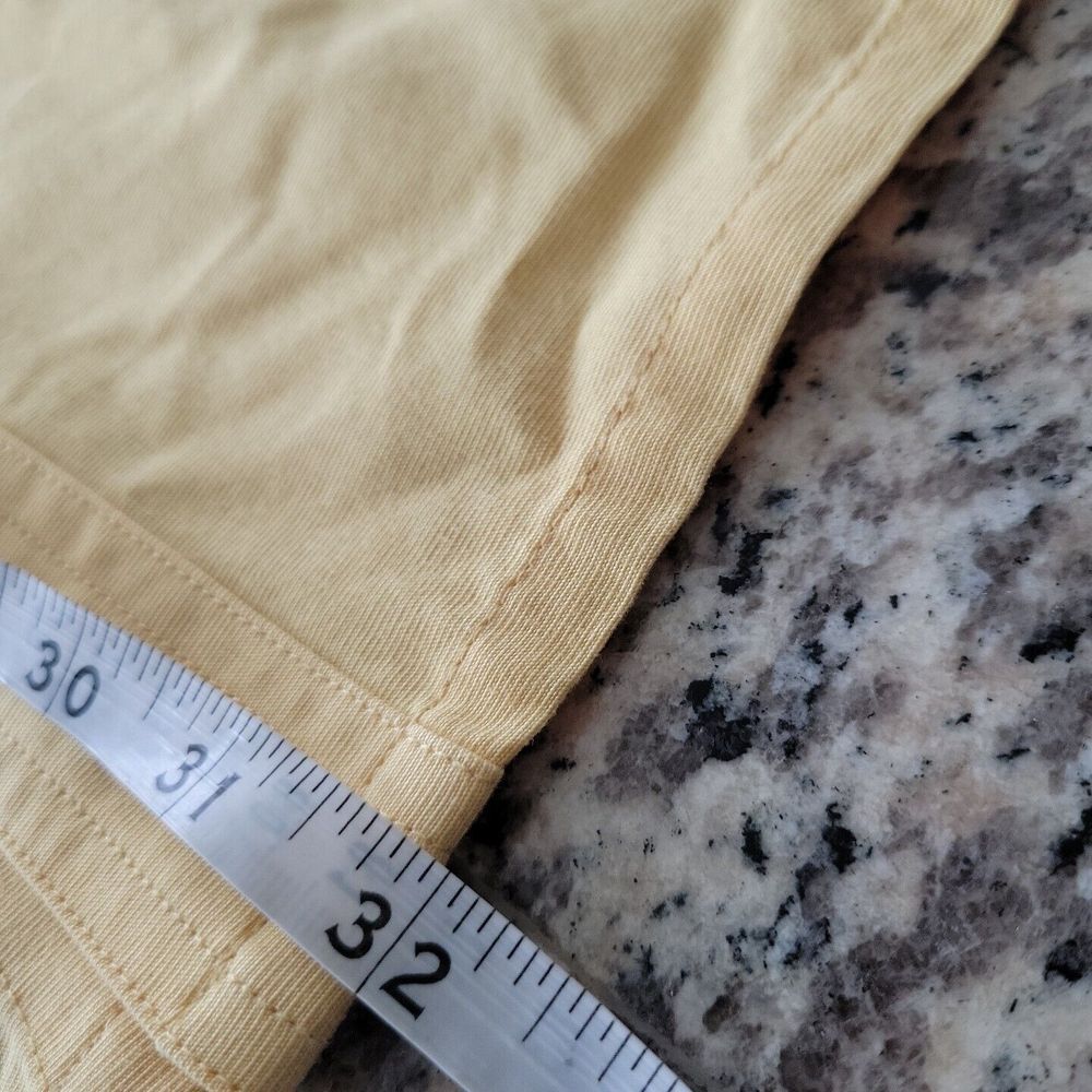 Oleg Cassini Shirt‎ Mens  Yellow Long Sleeve Button Down Casual Lightweight - Picture 7 of 8